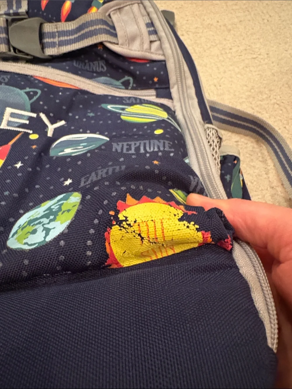 Pottery Barn Kids navy solar
